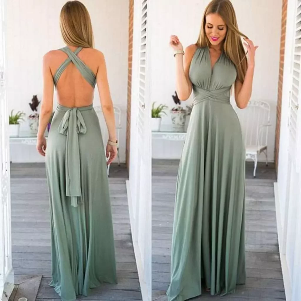 Mango Flowy Tie-Back Dress