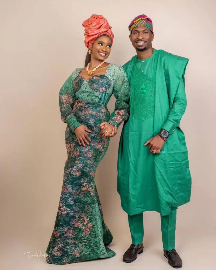 Yoruba Introduction Outfits for Couples