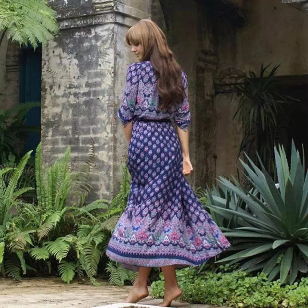 Floral Maxi Dress Boho Outfit
