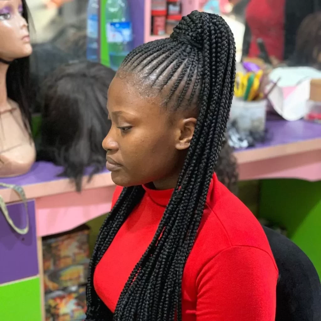 Tight Ghana Braids Hairstyles