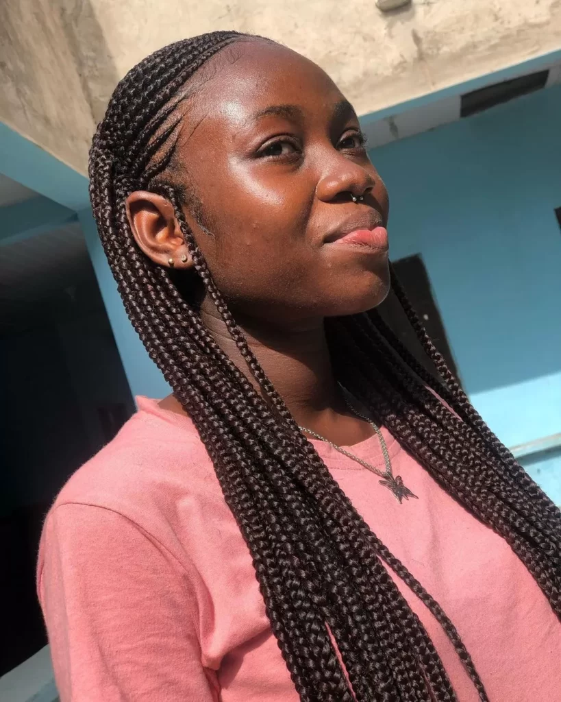 All Back Ghana Weaving Hairstyles
