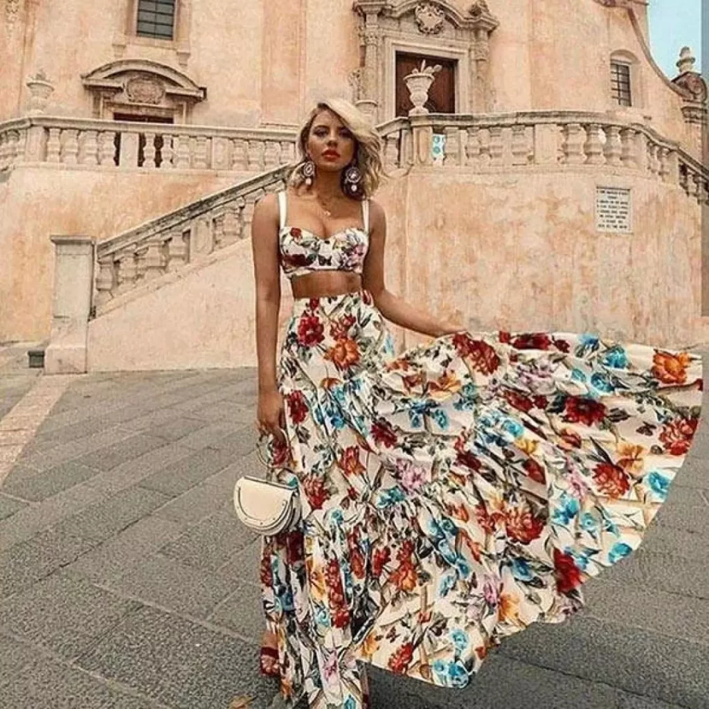 Floral Boho Fashion Outfit
