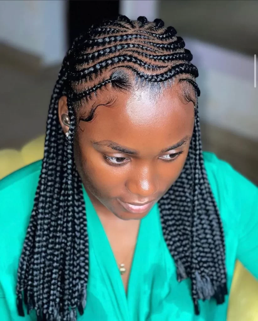 Shoulder Length Beautiful Braids For Cute Ladies