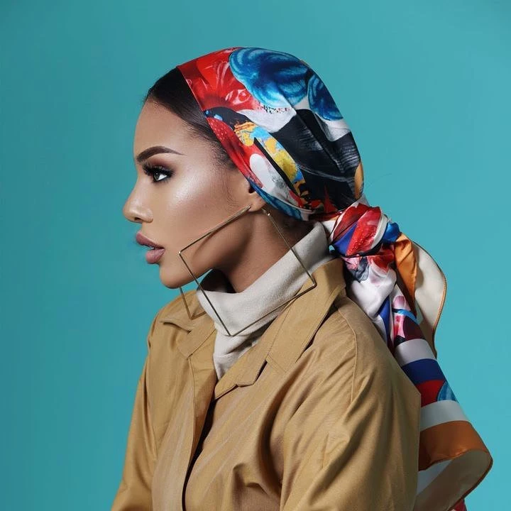 How to style a head scarf