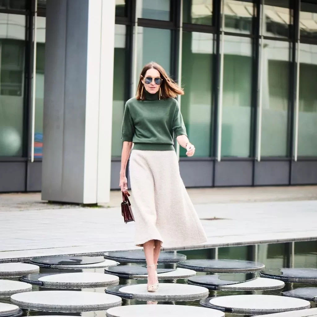 How to wear midi skirts