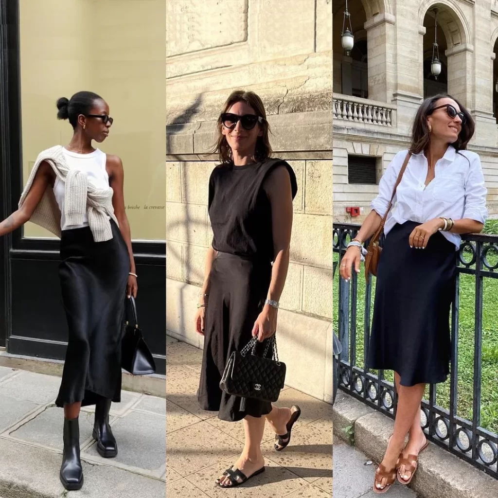 how to wear a midi skirt