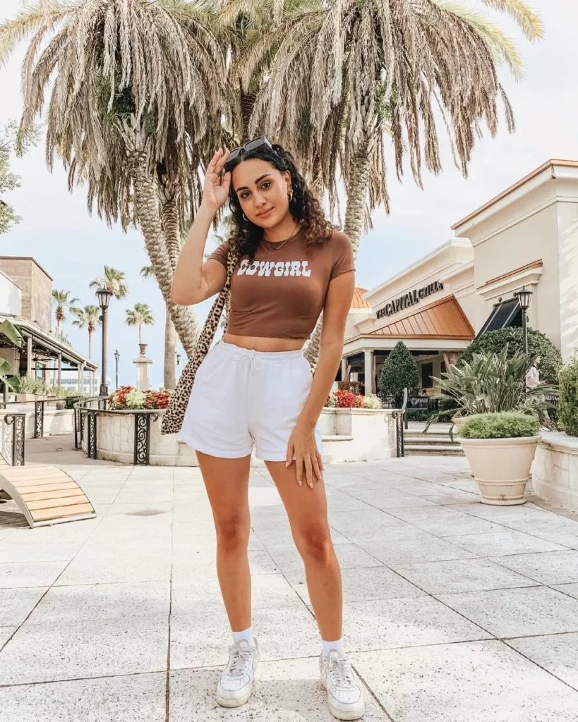 How to wear sweat shorts