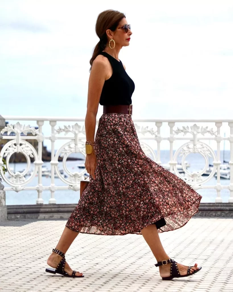 how to wear a midi skirt