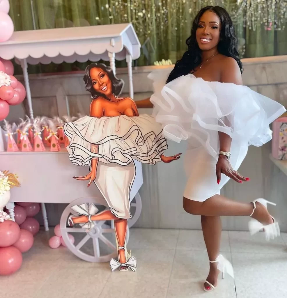 how to display pictures at bridal shower