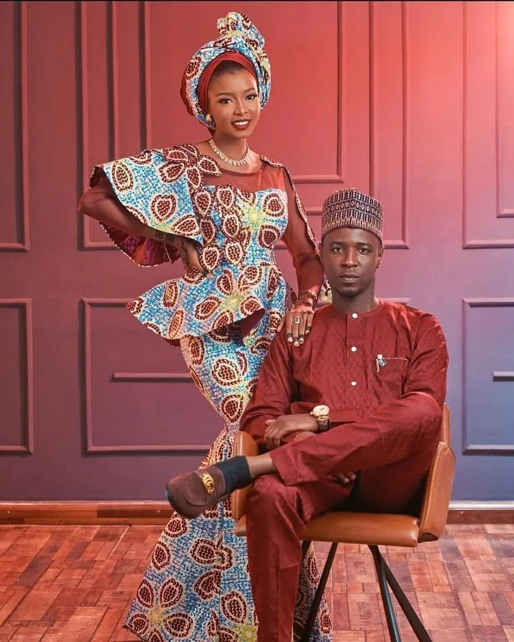 Hausa traditional wedding attire 