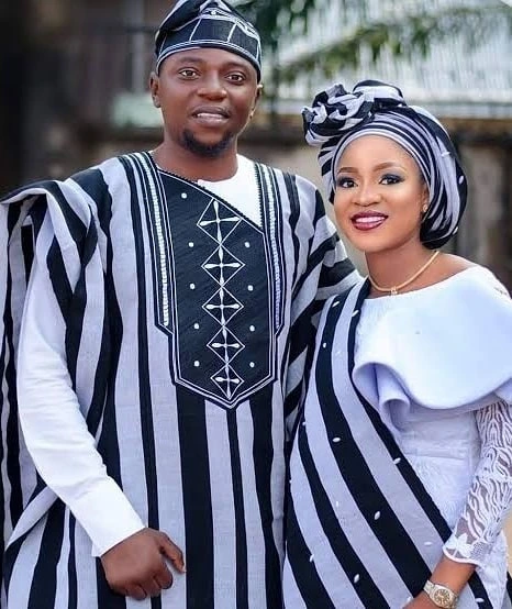Tiv traditional couple attire