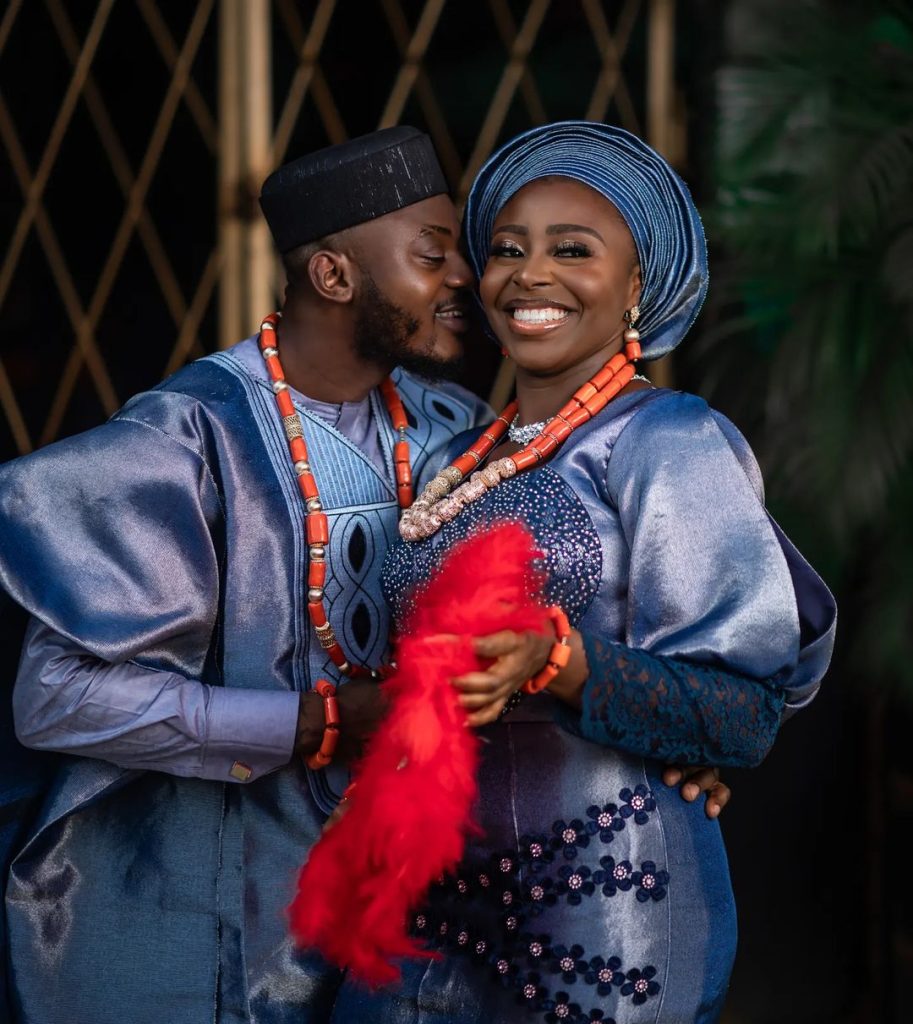 Gbagyi bride and groom photos.