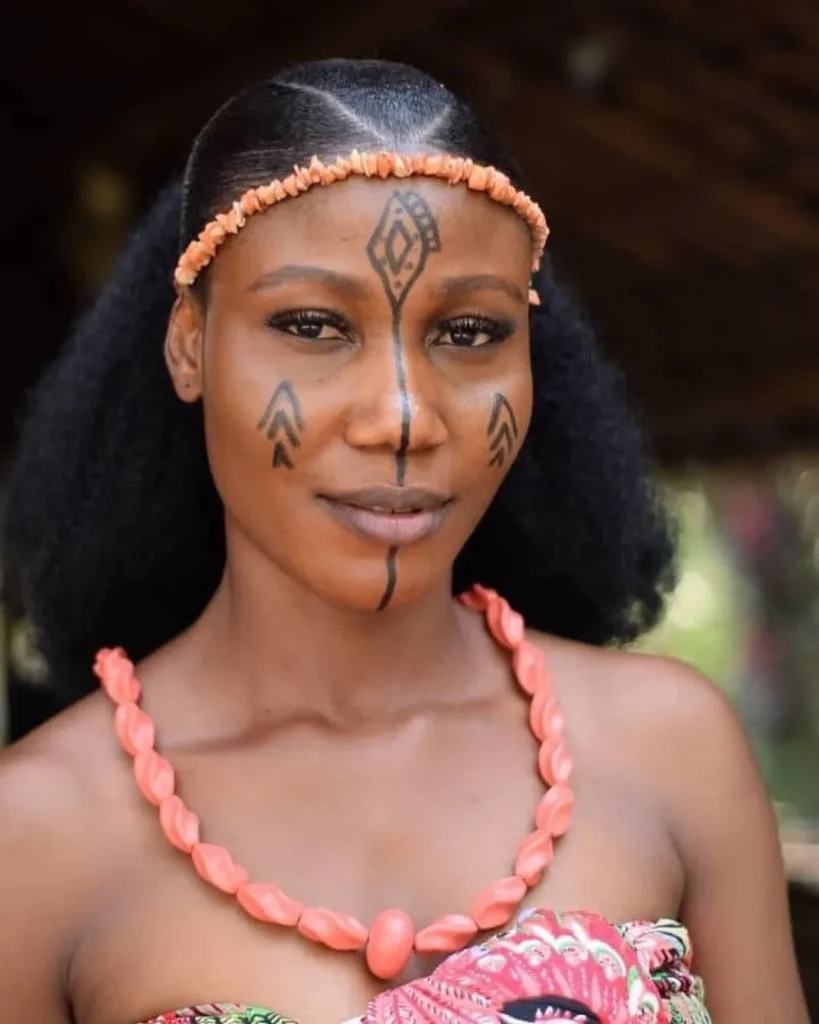 Rivers State Bride In Ogoni Traditional Wedding Attire