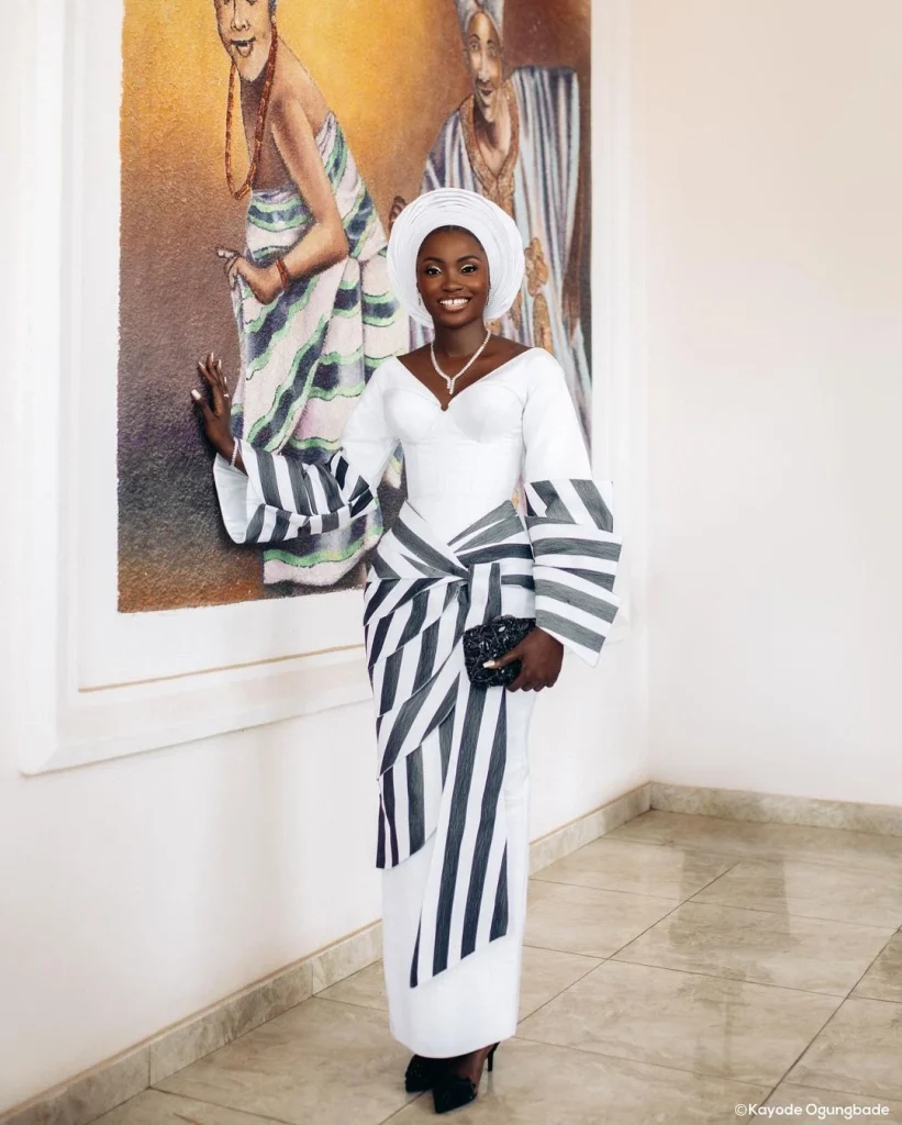 Bride in gorgeous Tiv attire