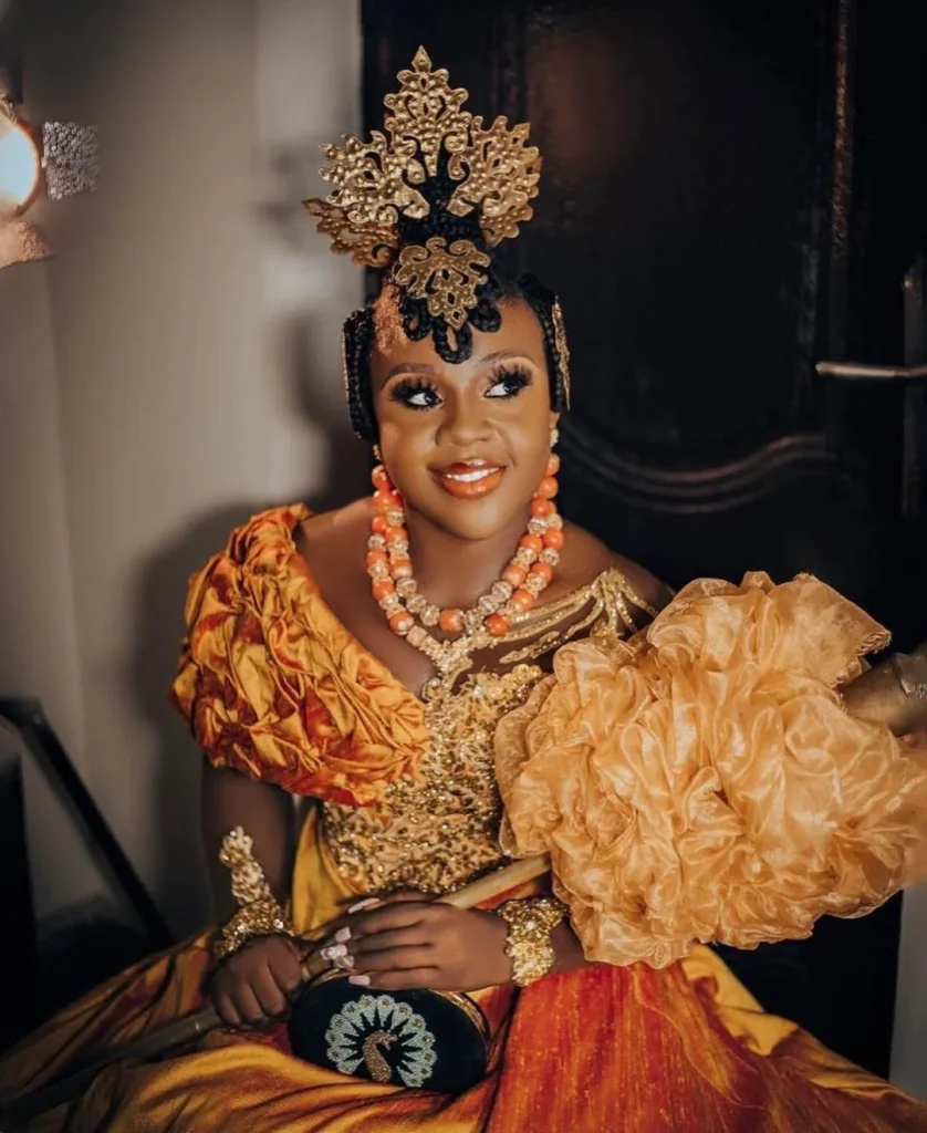 Calabar Bride In Onyonyo Traditional Wedding Attire