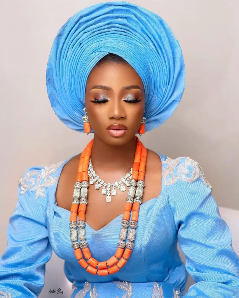 Yoruba Traditional Wedding dressing for the bride