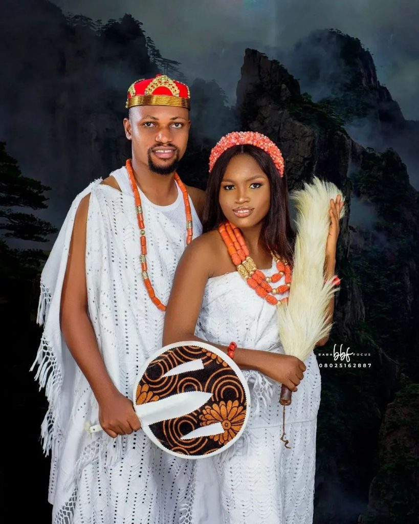 Anioma traditional wedding attire