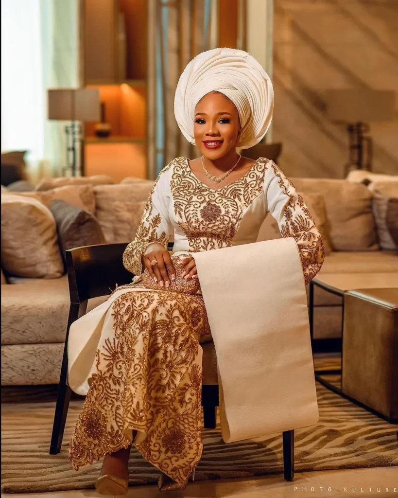 Yoruba Traditional wedding outfits for brides