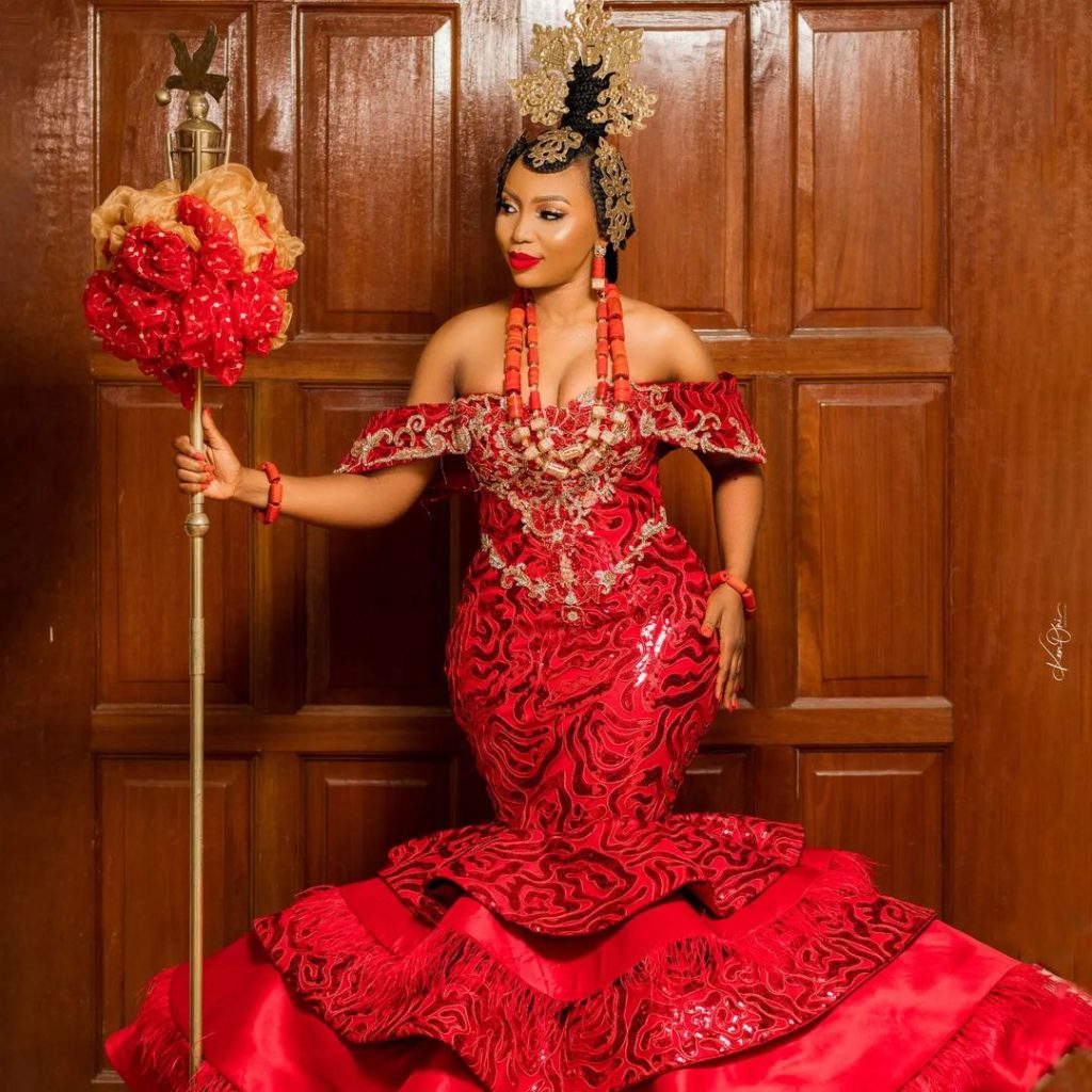 Efik traditional wedding attire for bride
