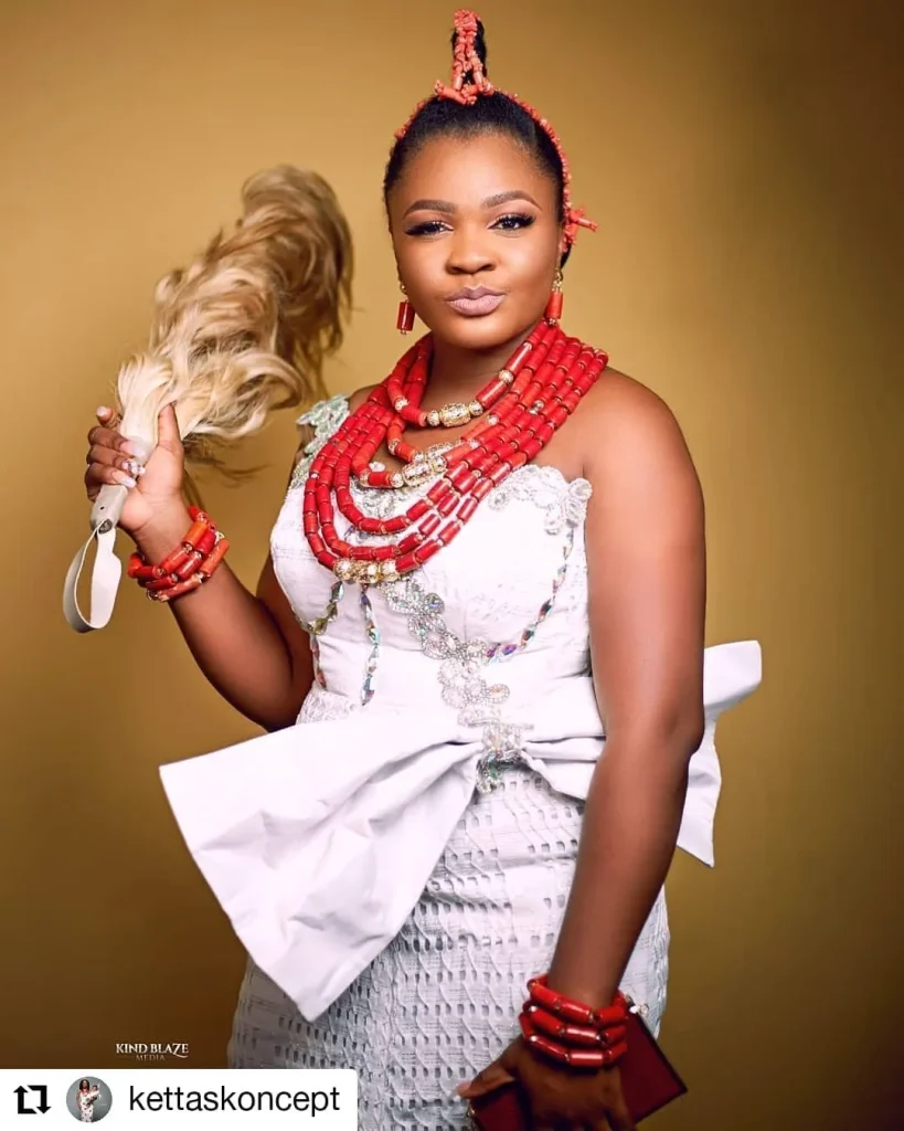 
Akwa Ocha and Coral Beads  