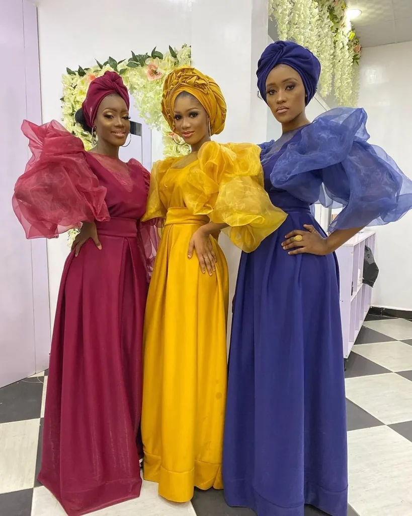Beautiful Fulani bride in lovely Fulani traditional dresses for brides