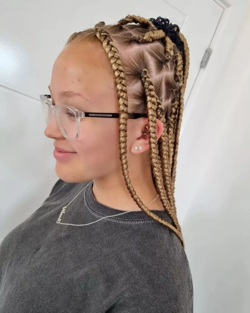Medium box braids