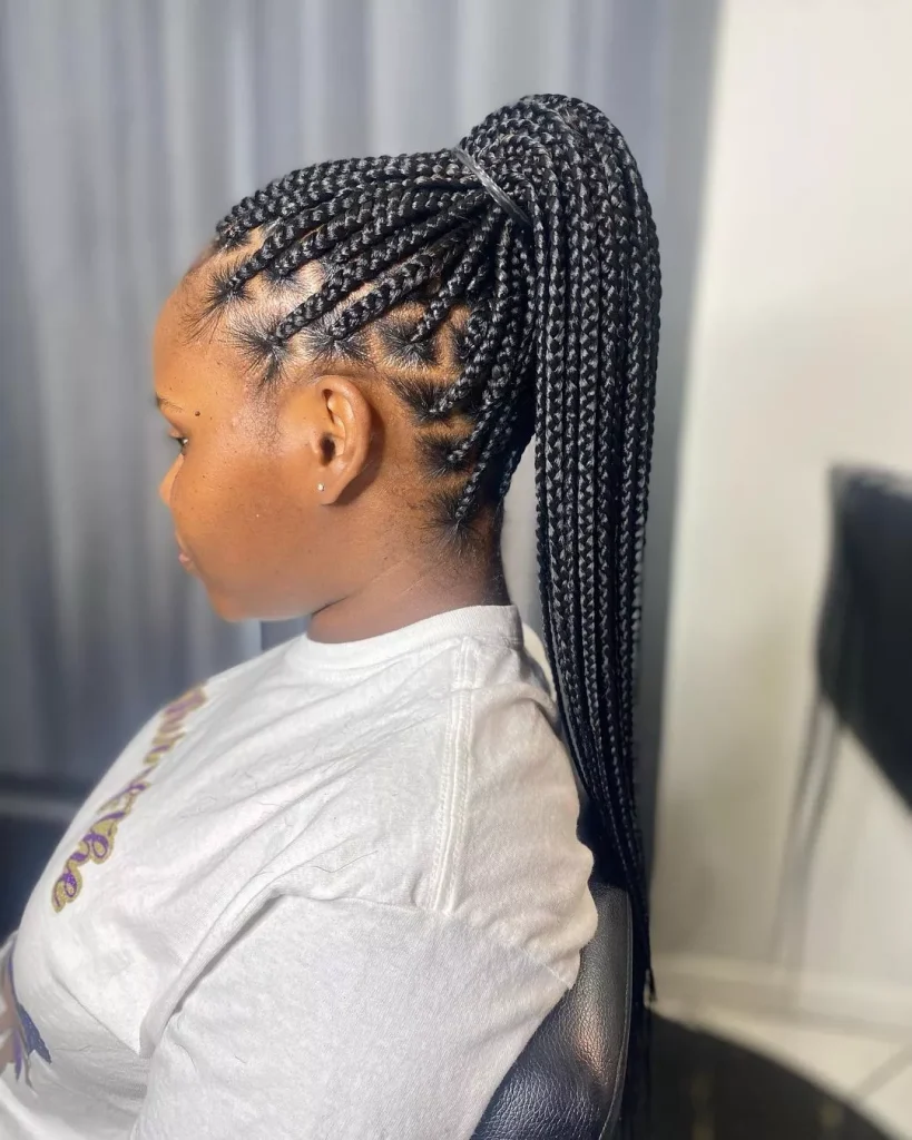 Medium box braids
