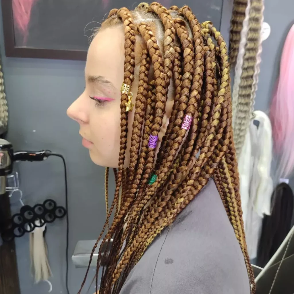 Medium box braids