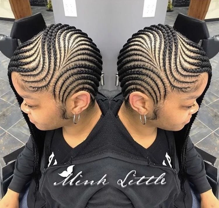 Tribal Braid Styles On Side Part