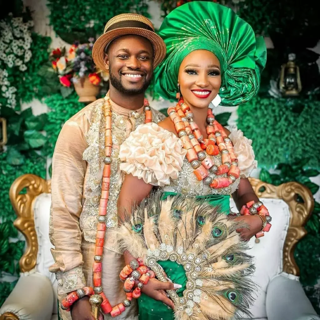 Traditional wedding attire and bridal looks from various tribes in Nigeria