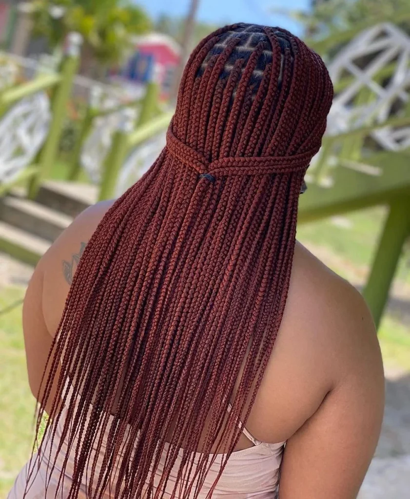 Medium box braids