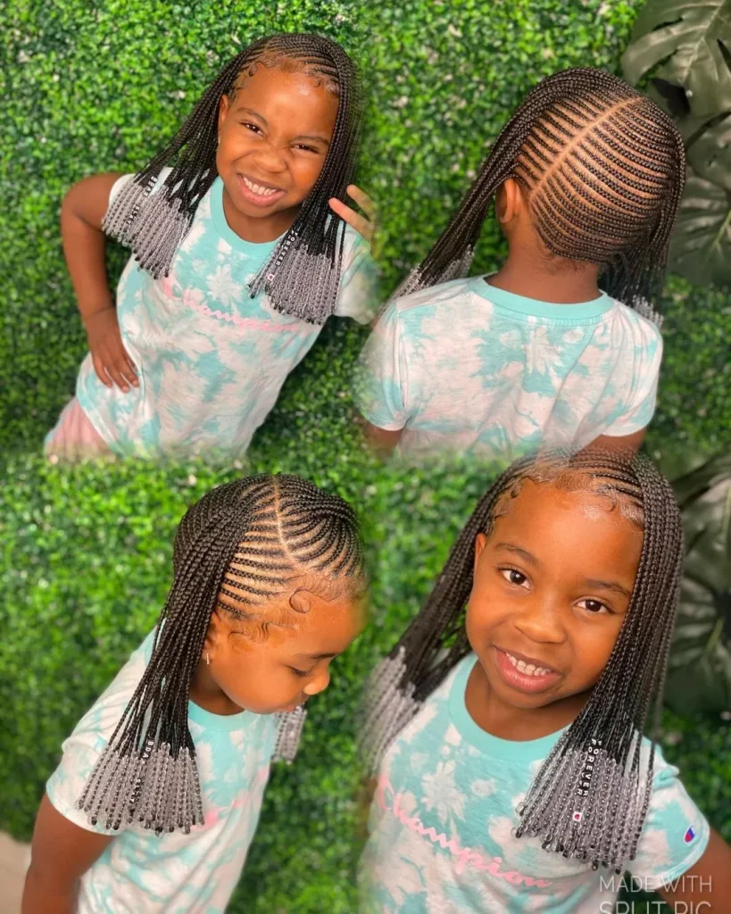Best side swept cornrows for females