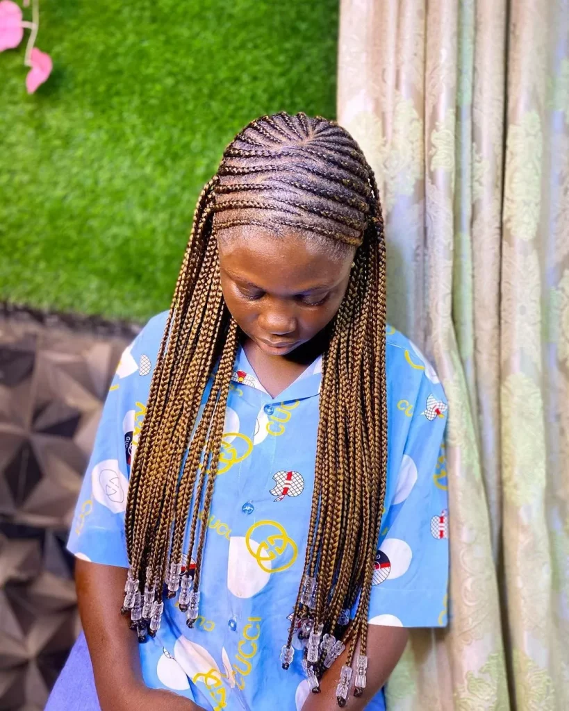 Tribal Braid Styles On Side Part
