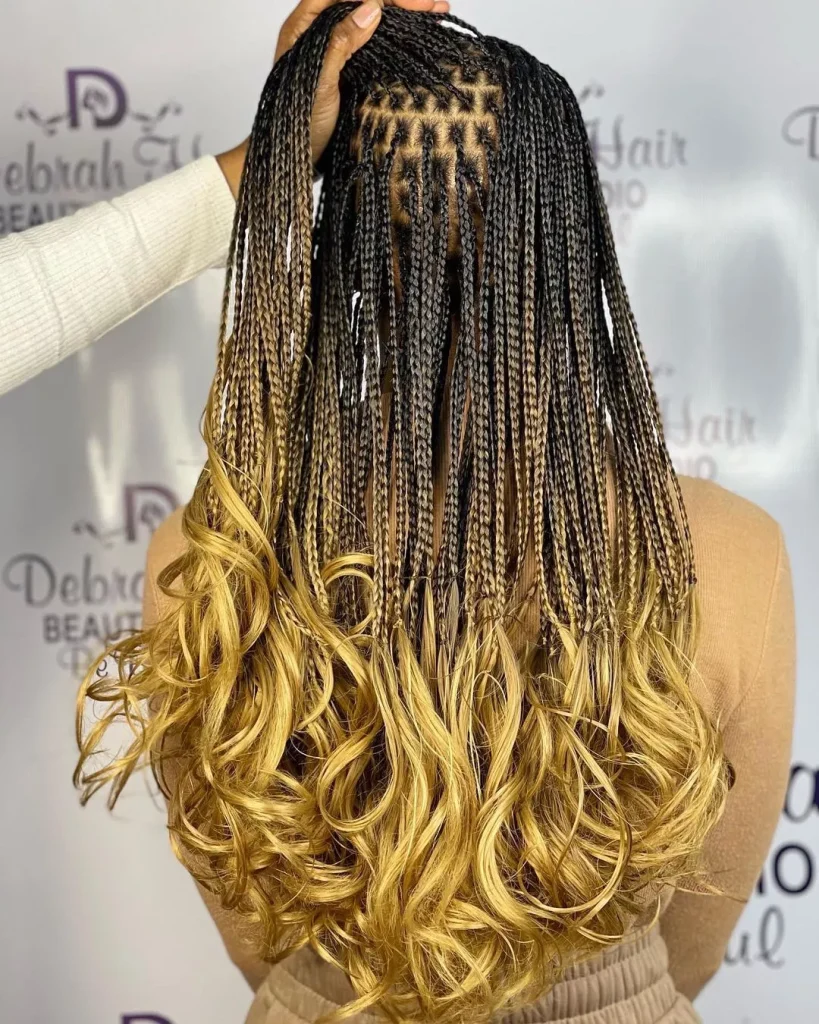 Tribal Braids With Knotless Braids 