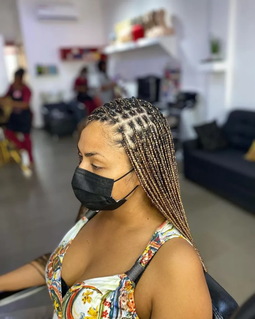Tribal Braids With Knotless Braids 