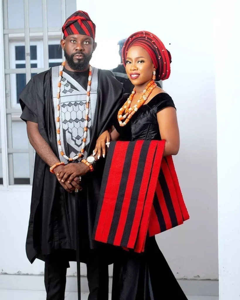 Bridal beauty of the idoma bride