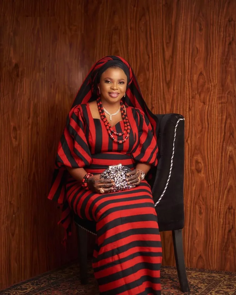 Idoma bride in idoma traditional cloth