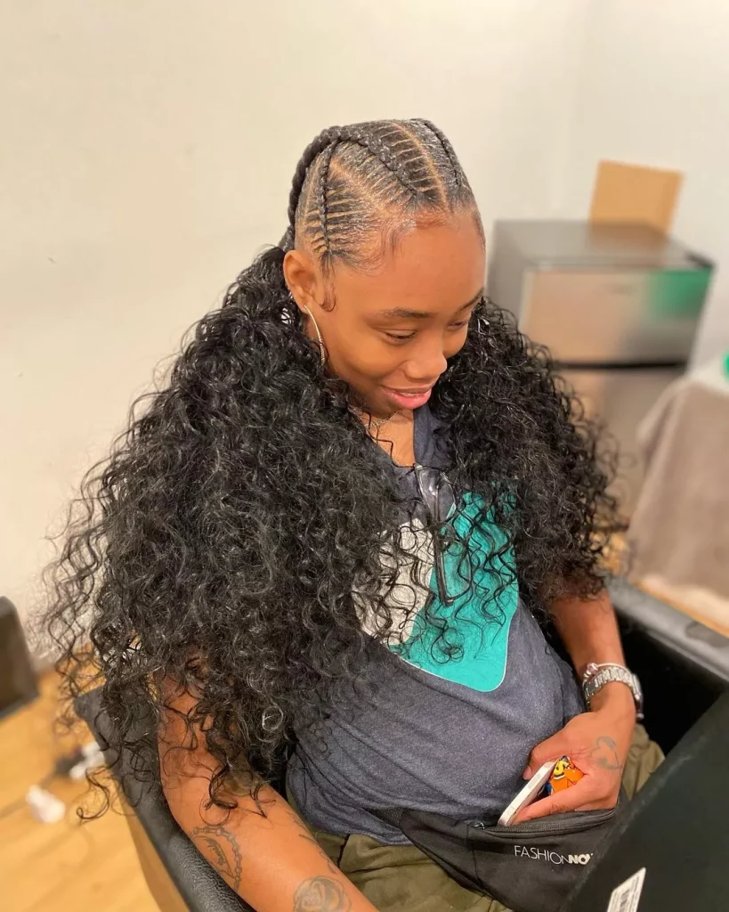 Stitch cornrow weaves