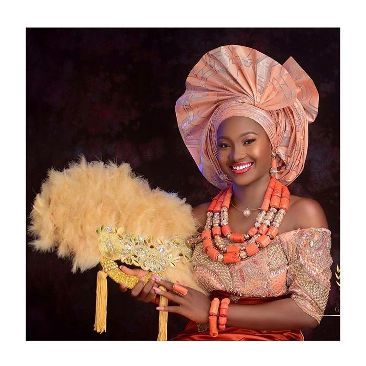 Gele styles for urhobo bride