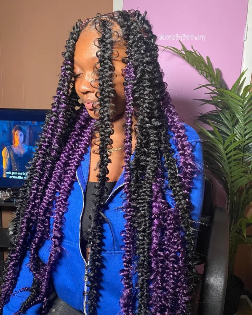 butterfly braids with attachment