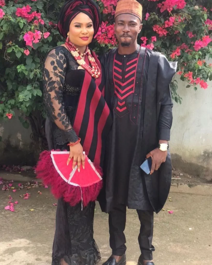 Modern idoma bride and groom