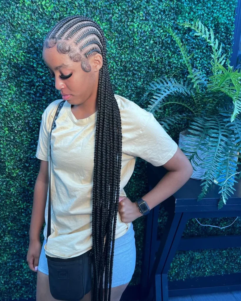 Stitch cornrows