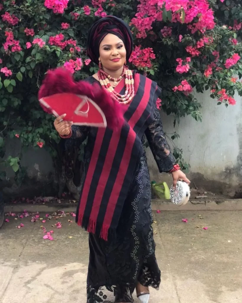 Idoma bride traditional wedding attire