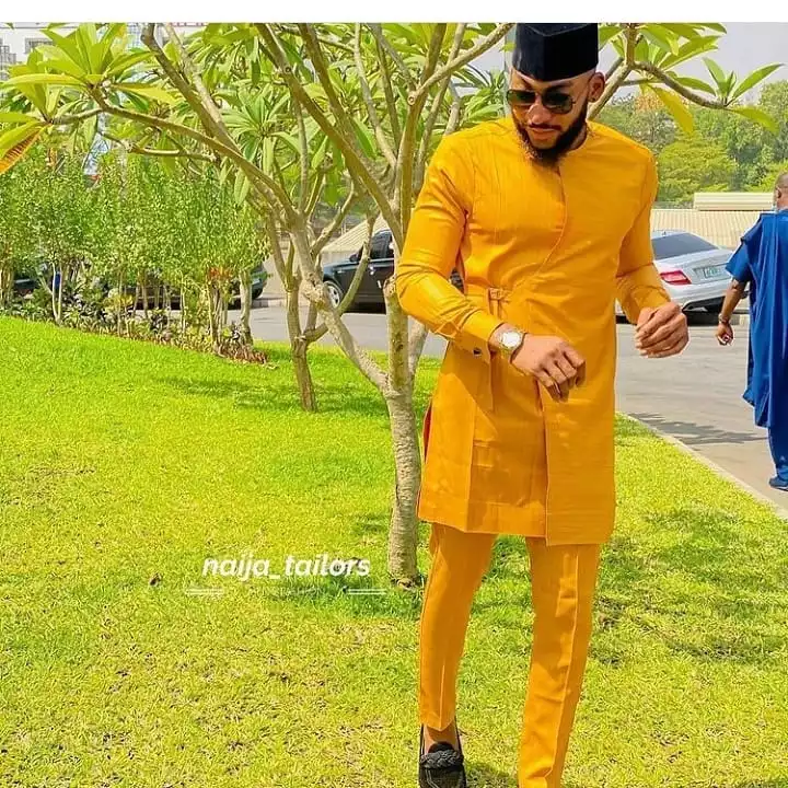 Plain material styles for man