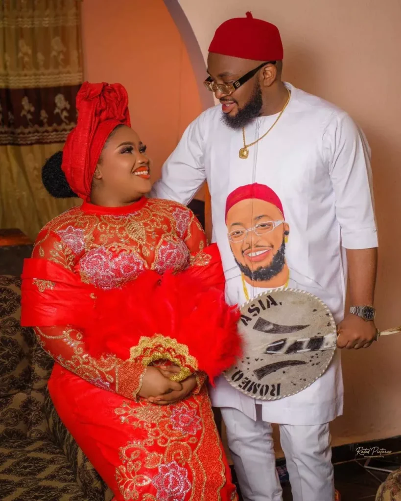 Igba nkwu attire for bride and groom
