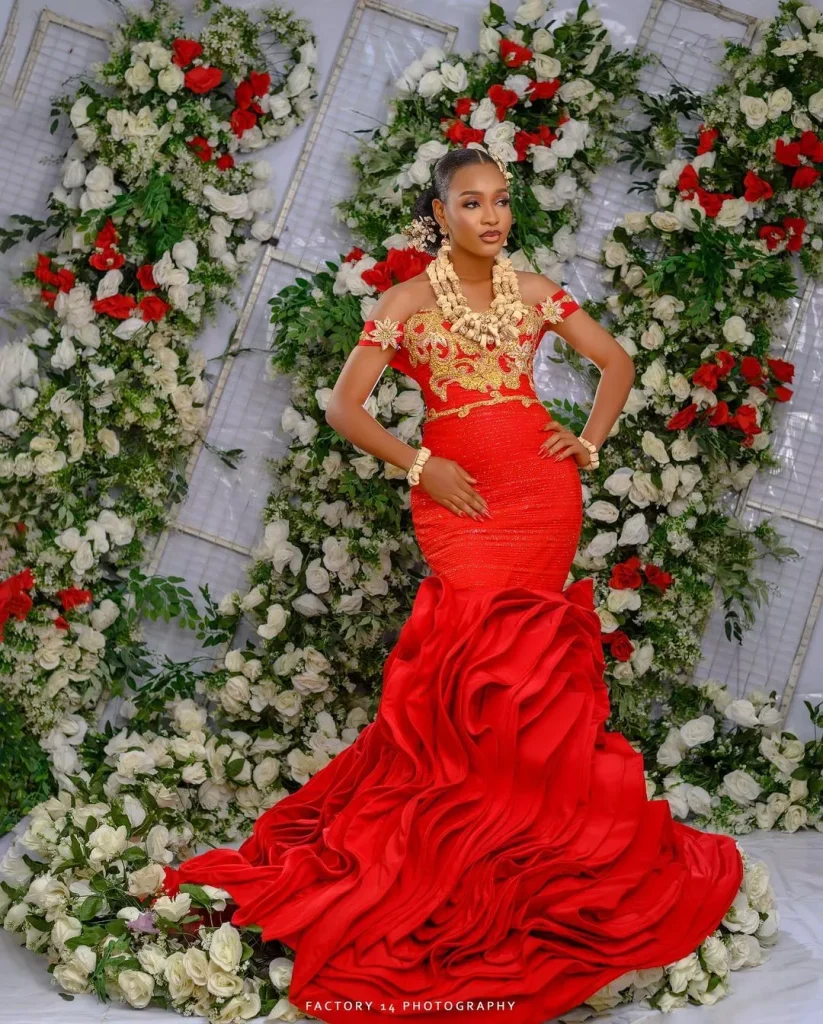 traditional igbo wedding attire for the bride