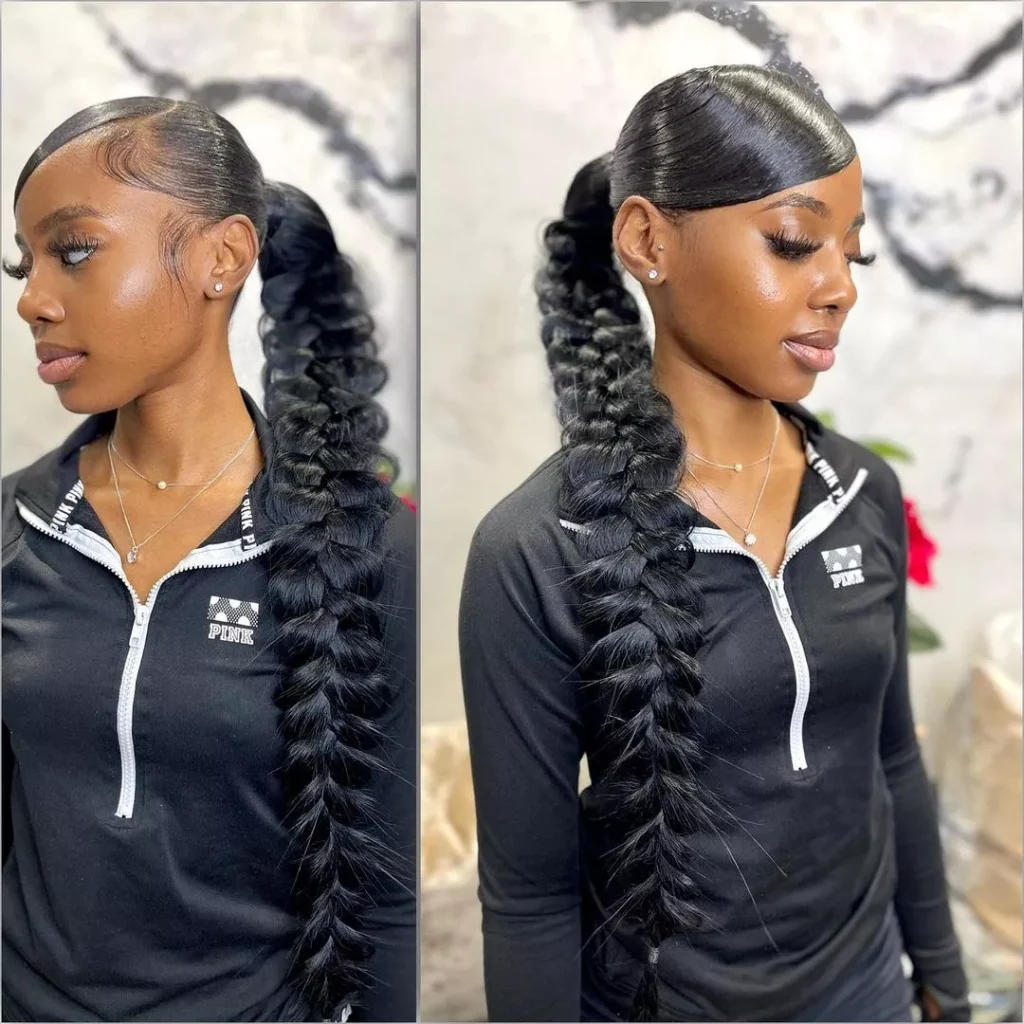 Long butterfly braids