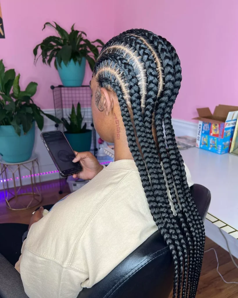 Cornrow braids