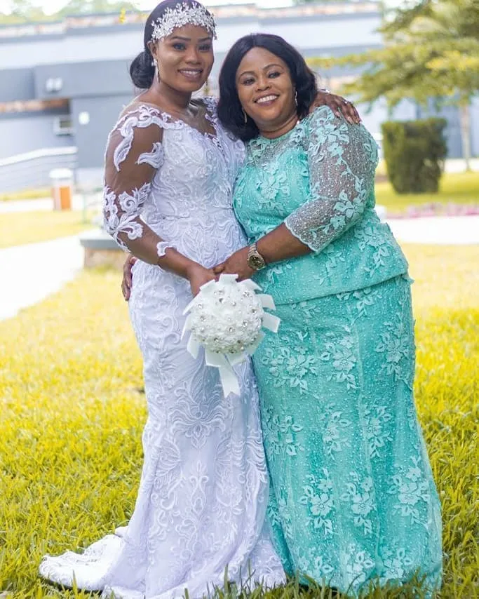 Cord lace gown styles