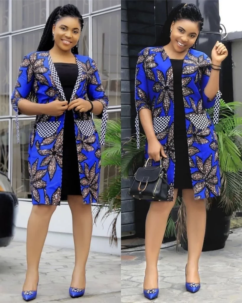 Latest Ankara Kimono Jackets And Dresses 
